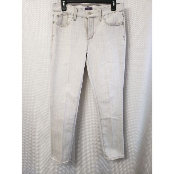 NYDJ Womens Jeans Size 6 Gray Purple Undertones Lift Tuck Tech Comfy Legging USA - Picture 1 of 7